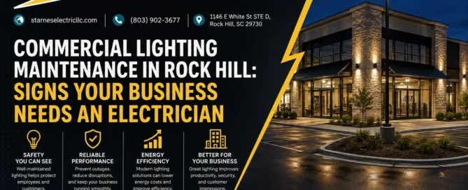 Commercial Lighting Maintenance in Rock Hill Signs Your Business Needs an Electrician