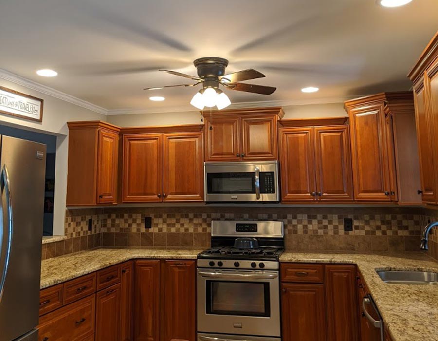 Starnes Electric | York County | kitchen lighting recessed and fan with light