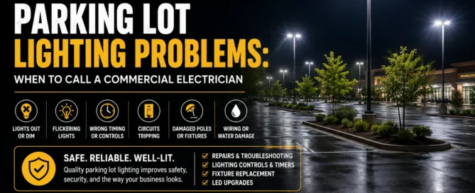Parking Lot Lighting Problems When to Call a Commercial Electrician