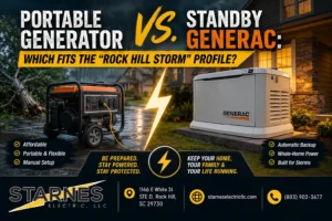 Portable Generator vs. Standby Generac: Which Fits the “Rock Hill Storm” Profile?
