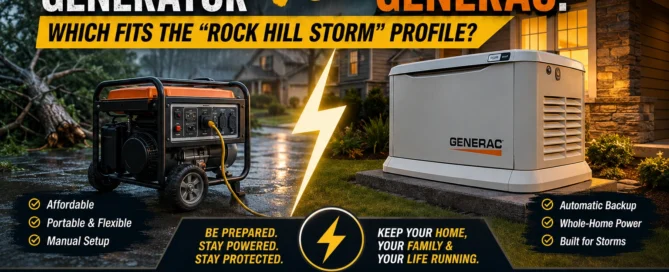 Portable Generator vs. Standby Generac Which Fits the Rock Hill Storm Profile