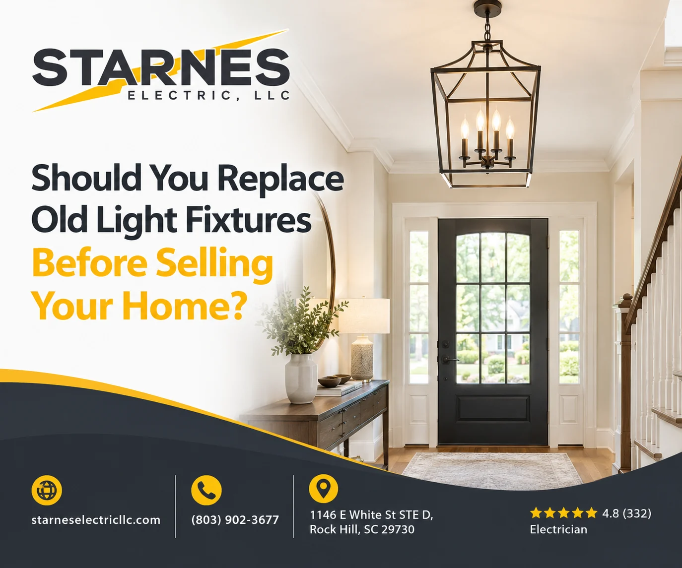 Should You Replace Old Light Fixtures Before Selling Your Home