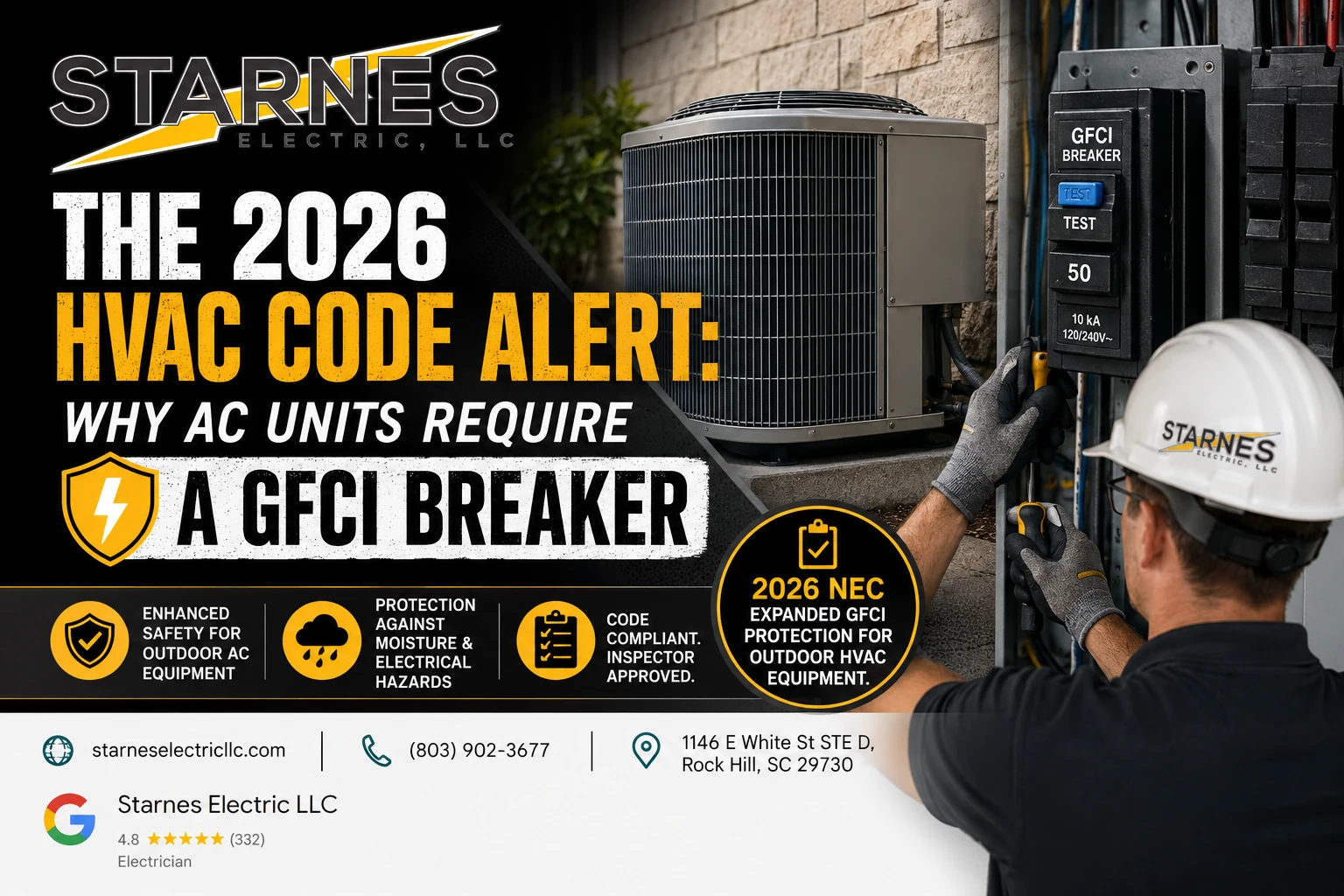 The 2026 HVAC Code Alert Why AC Units Require a GFCI Breaker