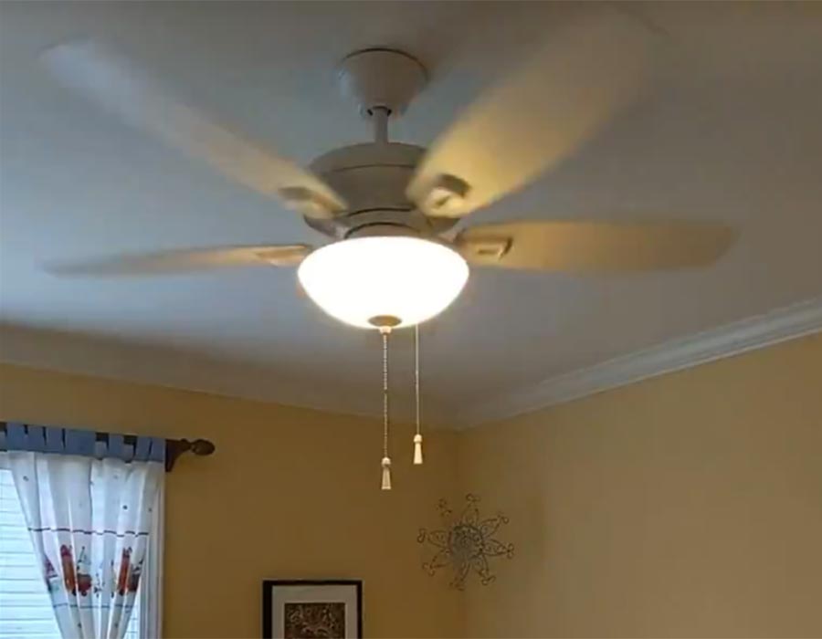 Starnes Electric | York County | installation of bedroom fan with light
