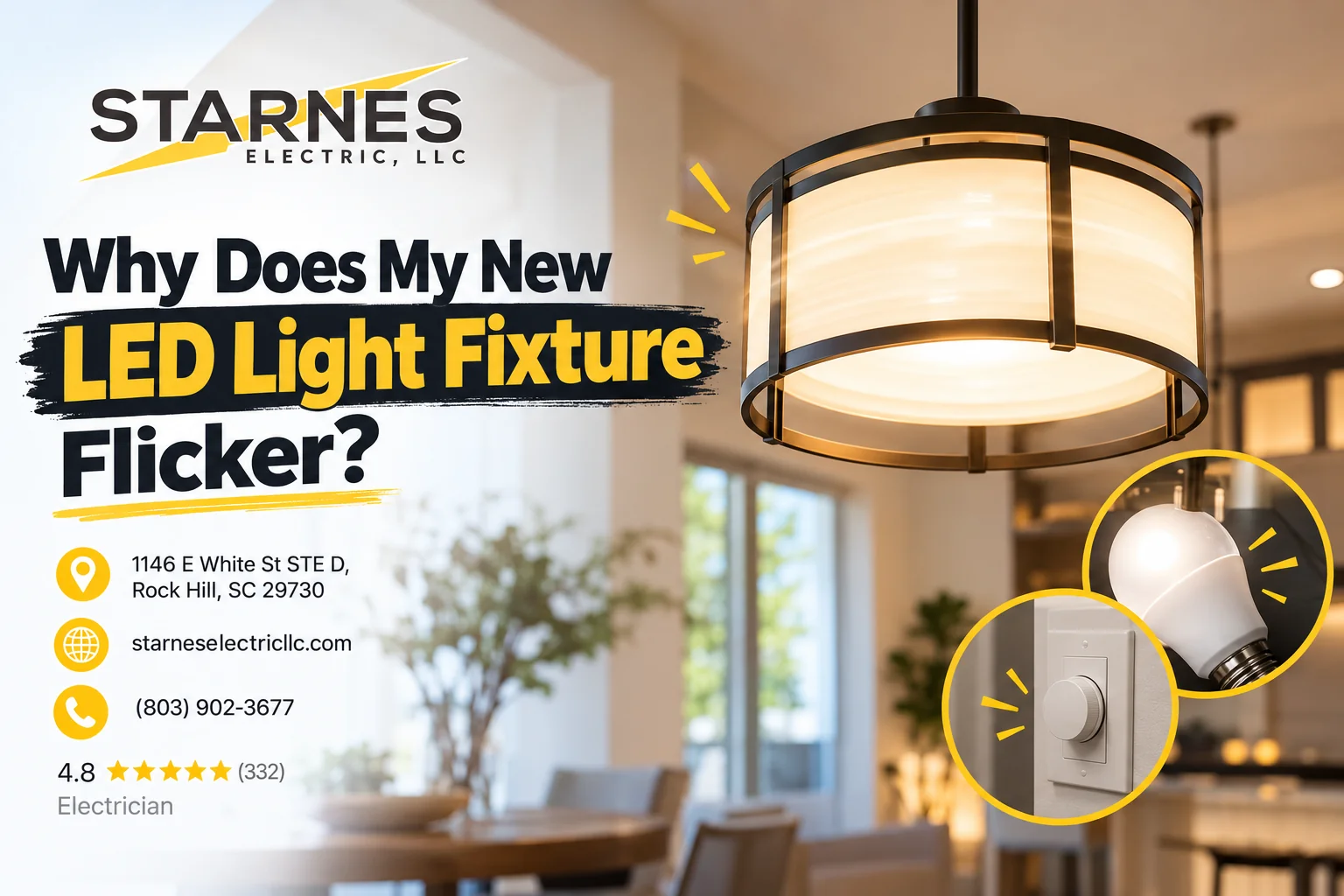 Why Does My New LED Light Fixture Flicker