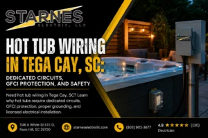 Hot Tub Wiring in Tega Cay, SC: Dedicated Circuits, GFCI Protection, and Safety